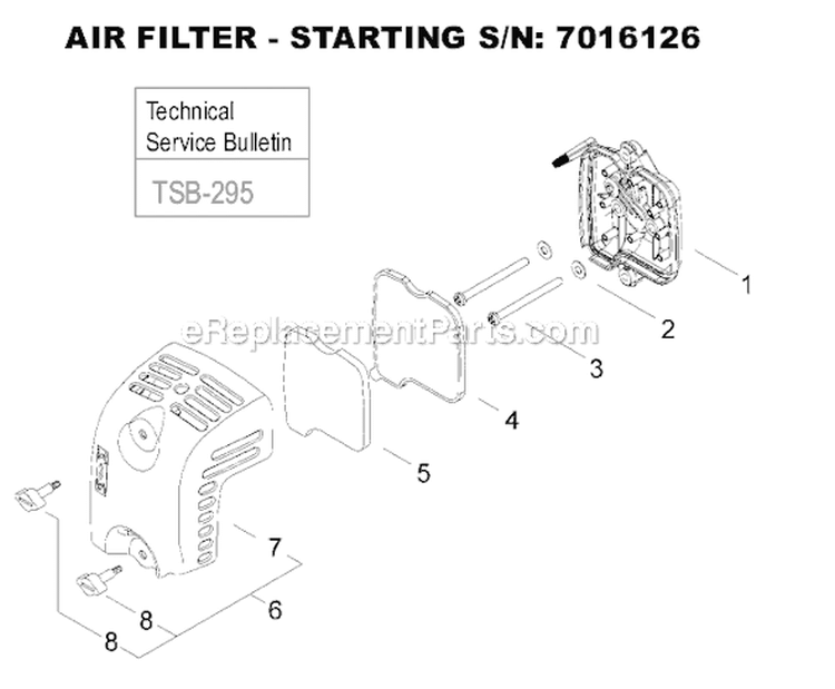 Page K Diagram and Parts List for EB2510  Shindaiwa Leaf Blower / Vacuum