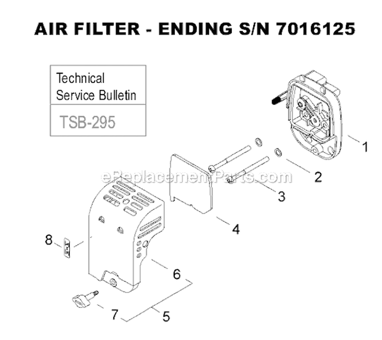 Page L Diagram and Parts List for EB2510  Shindaiwa Leaf Blower / Vacuum