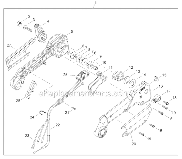 Page N Diagram and Parts List for EB2510  Shindaiwa Leaf Blower / Vacuum