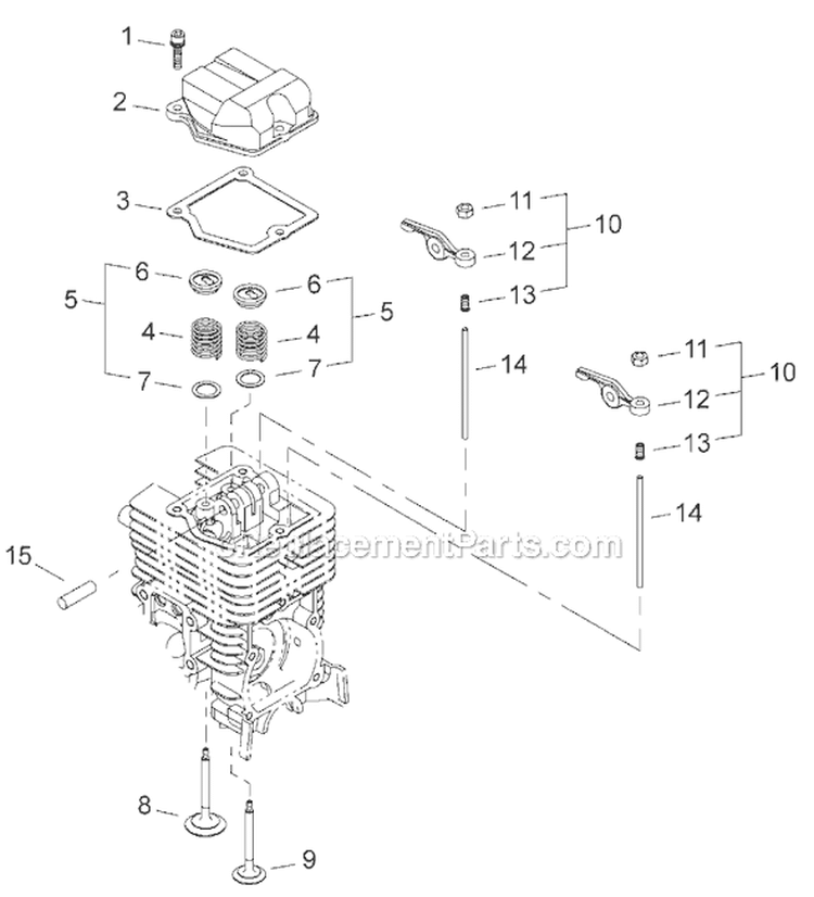 Page F Diagram and Parts List for EB2510  Shindaiwa Leaf Blower / Vacuum