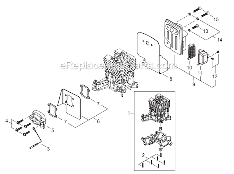 Page A Diagram and Parts List for EB254 T10812001001 - T10812999999 Shindaiwa Leaf Blower / Vacuum