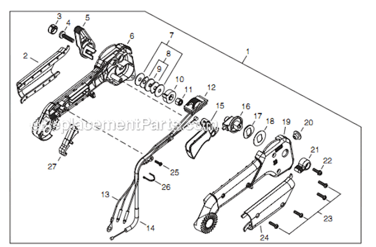 Page K Diagram and Parts List for EB254 T10812001001 - T10812999999 Shindaiwa Leaf Blower / Vacuum