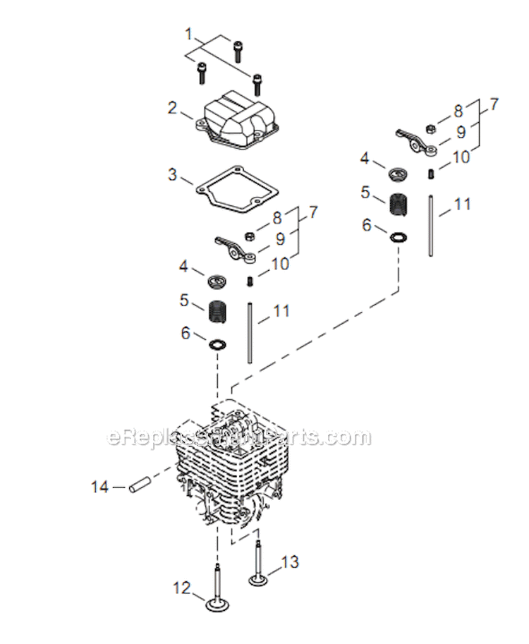 Page E Diagram and Parts List for EB254 T10812001001 - T10812999999 Shindaiwa Leaf Blower / Vacuum