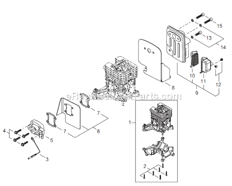 Page A Diagram and Parts List for EB254 T10911001001 - T10911999999 Shindaiwa Leaf Blower / Vacuum