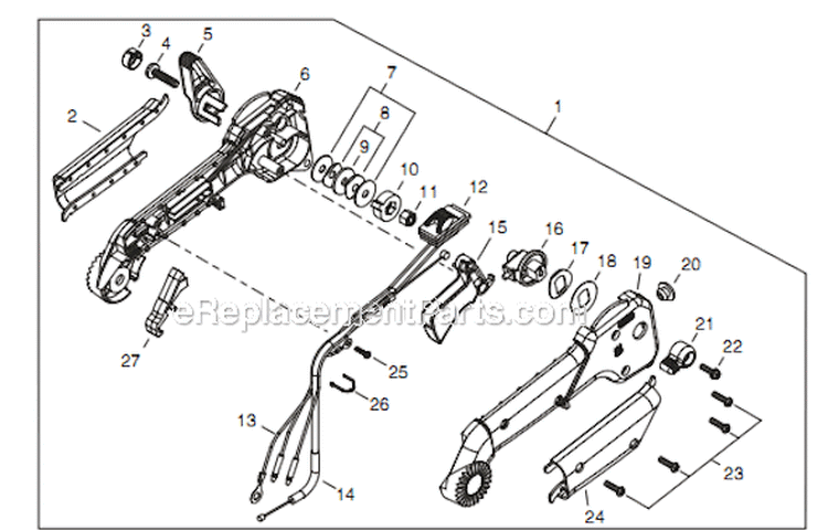 Page K Diagram and Parts List for EB254 T10911001001 - T10911999999 Shindaiwa Leaf Blower / Vacuum