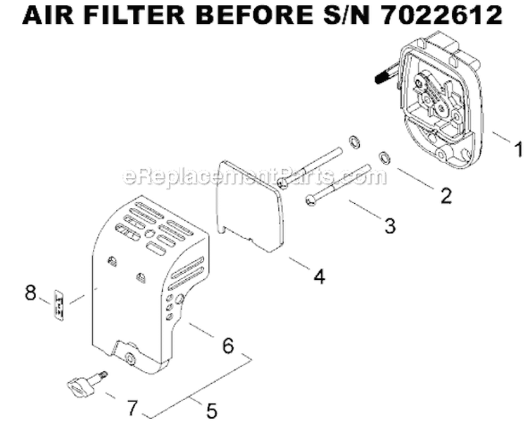 Page K Diagram and Parts List for EB3410  Shindaiwa Leaf Blower / Vacuum