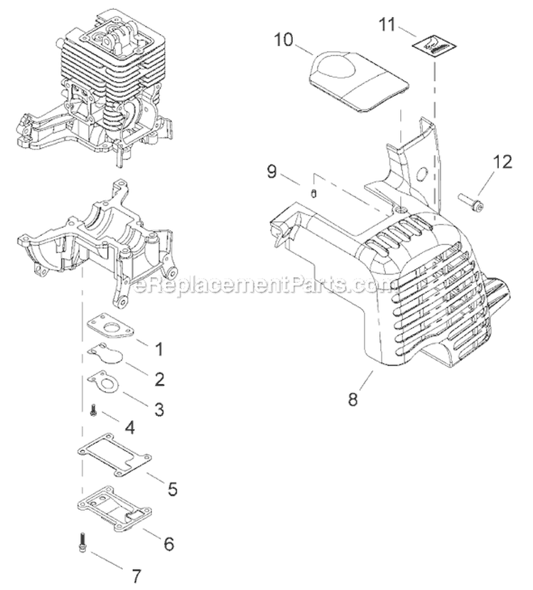 Page C Diagram and Parts List for EB3410  Shindaiwa Leaf Blower / Vacuum
