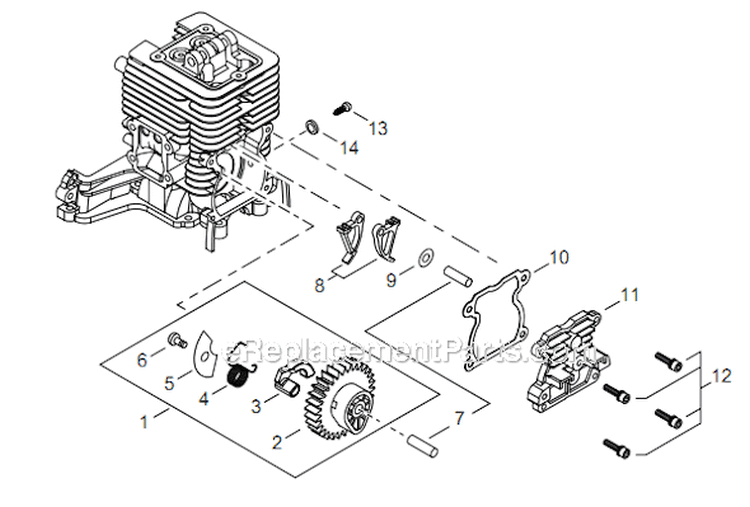 Page D Diagram and Parts List for EB344 T15612001001 - T15612999999 Shindaiwa Leaf Blower / Vacuum