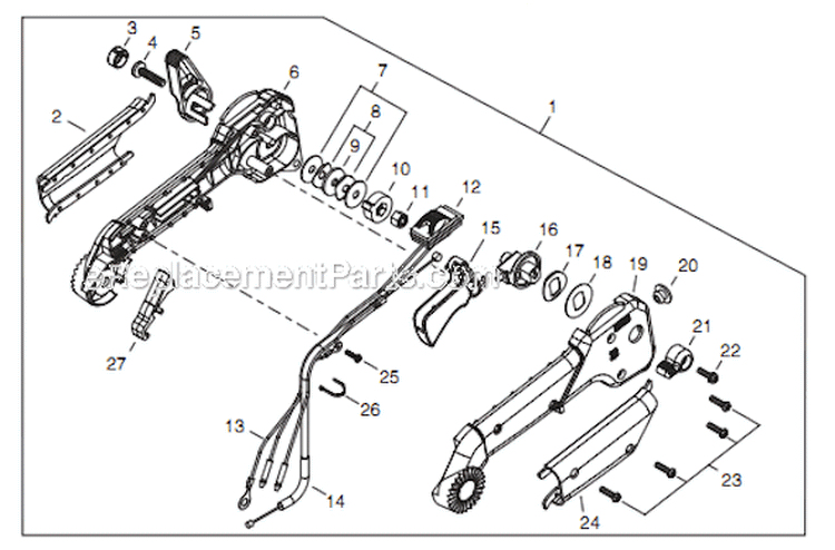 Page K Diagram and Parts List for EB344 T15711001001 - T15711999999 Shindaiwa Leaf Blower / Vacuum