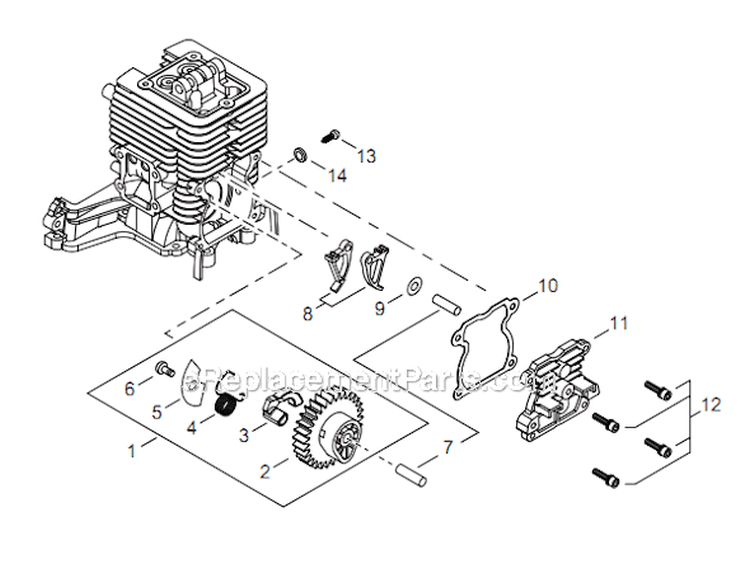 Page D Diagram and Parts List for EB344 T15711001001 - T15711999999 Shindaiwa Leaf Blower / Vacuum