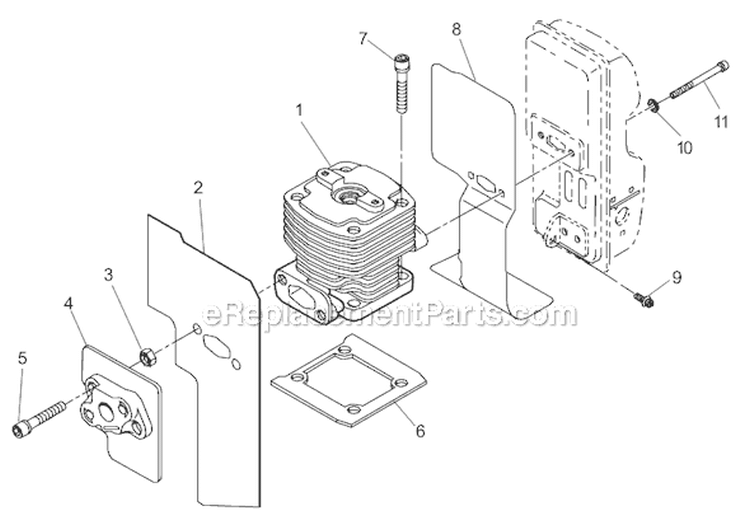Page A Diagram and Parts List for EB500  Shindaiwa Leaf Blower / Vacuum