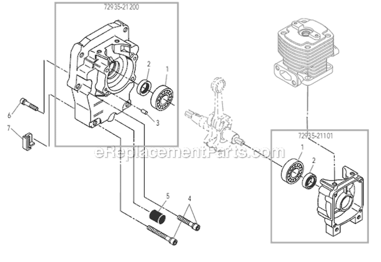 Page C Diagram and Parts List for EB500  Shindaiwa Leaf Blower / Vacuum