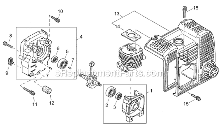Page B Diagram and Parts List for EB501  Shindaiwa Leaf Blower / Vacuum