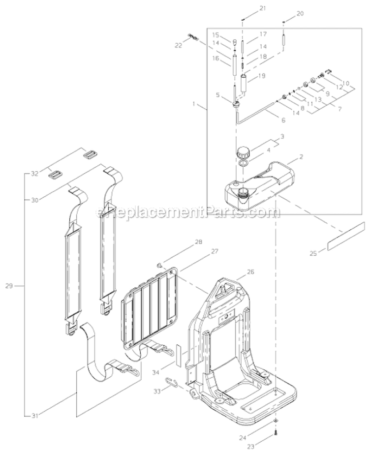 Page K Diagram and Parts List for EB630RT 5060001 Shindaiwa Leaf Blower / Vacuum