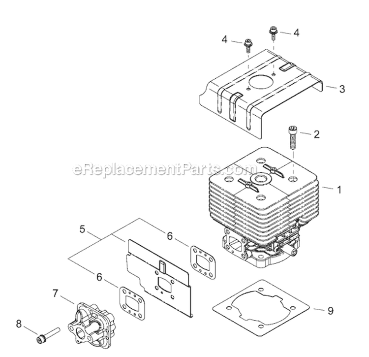 Page A Diagram and Parts List for EB802RT  Shindaiwa Leaf Blower / Vacuum