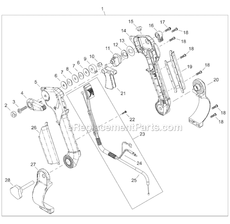 Page J Diagram and Parts List for EB802RT  Shindaiwa Leaf Blower / Vacuum