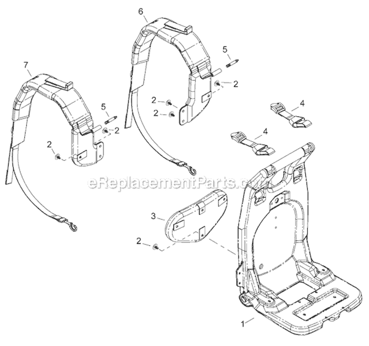 Page M Diagram and Parts List for EB802RT  Shindaiwa Leaf Blower / Vacuum