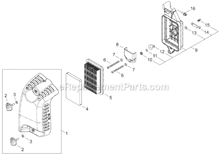Page I Diagram and Parts List for EB802RT  Shindaiwa Leaf Blower / Vacuum