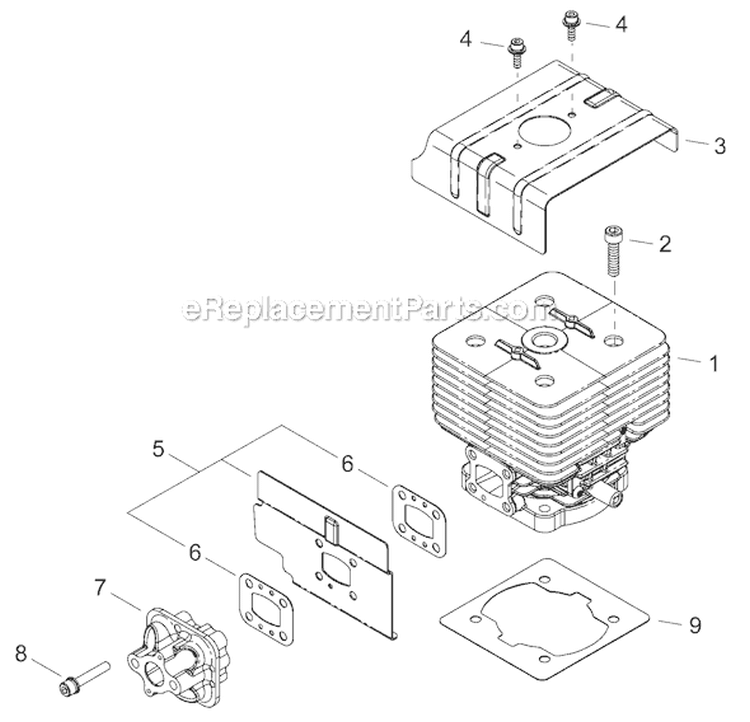 Page A Diagram and Parts List for EB802  Shindaiwa Leaf Blower / Vacuum