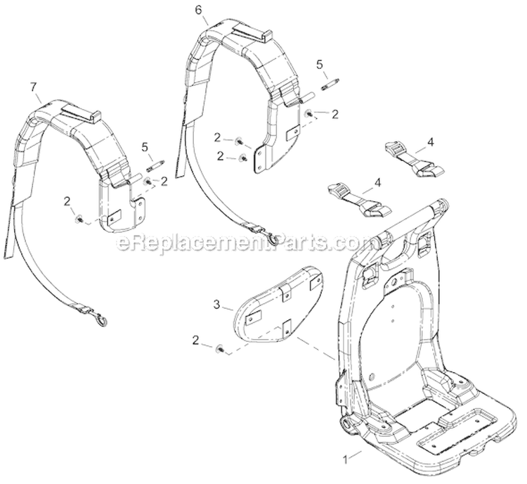 Page M Diagram and Parts List for EB802  Shindaiwa Leaf Blower / Vacuum
