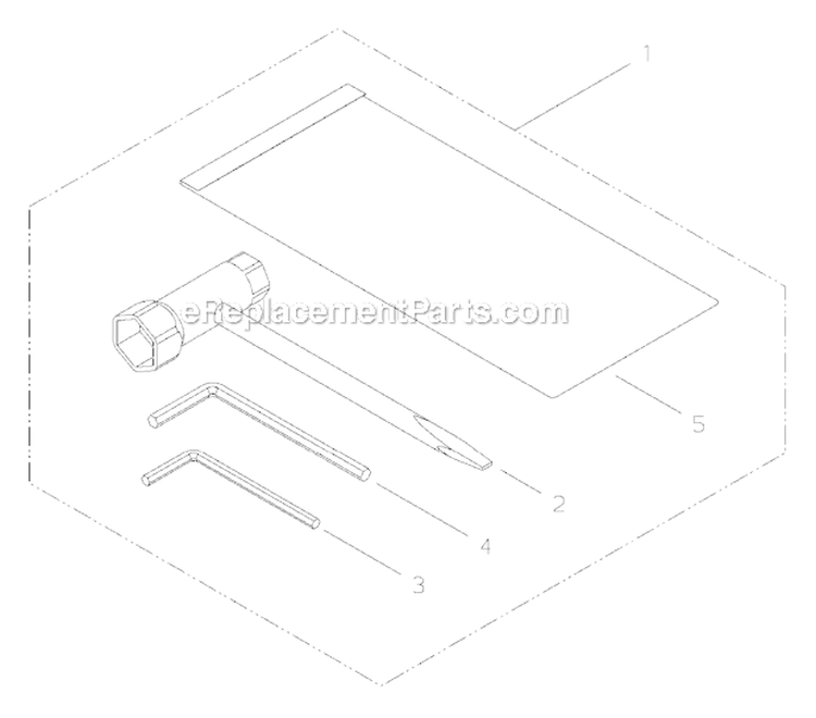 Tool Kit Diagram and Parts List for EB8510RT  Shindaiwa Leaf Blower / Vacuum