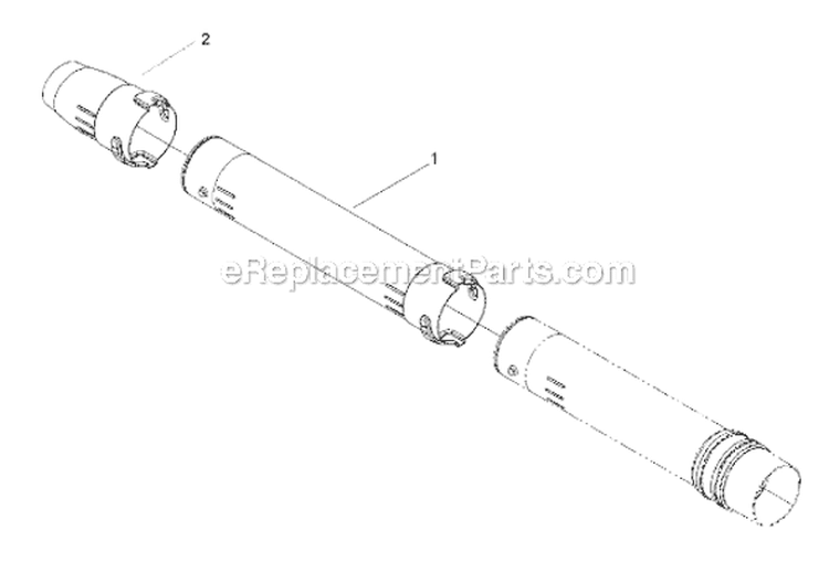Page L Diagram and Parts List for EB8510  Shindaiwa Leaf Blower / Vacuum