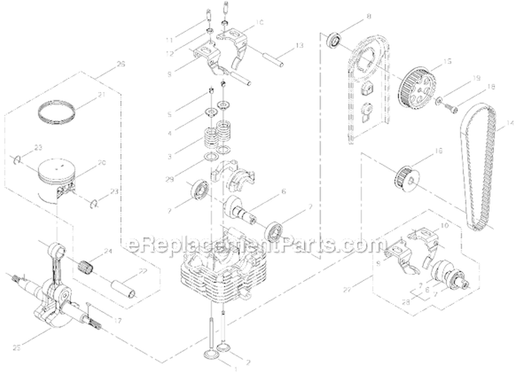 Page C Diagram and Parts List for EB8510  Shindaiwa Leaf Blower / Vacuum