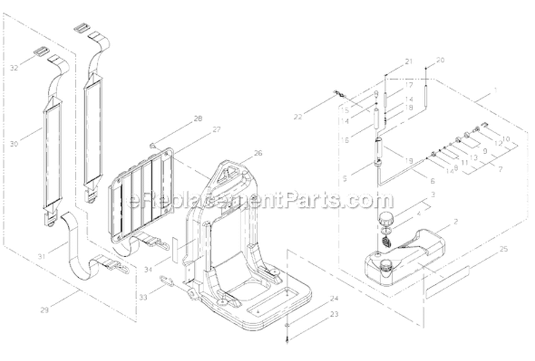 Page G Diagram and Parts List for EB8510  Shindaiwa Leaf Blower / Vacuum