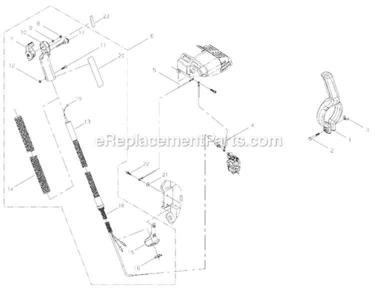 Page I Diagram and Parts List for EB8510  Shindaiwa Leaf Blower / Vacuum
