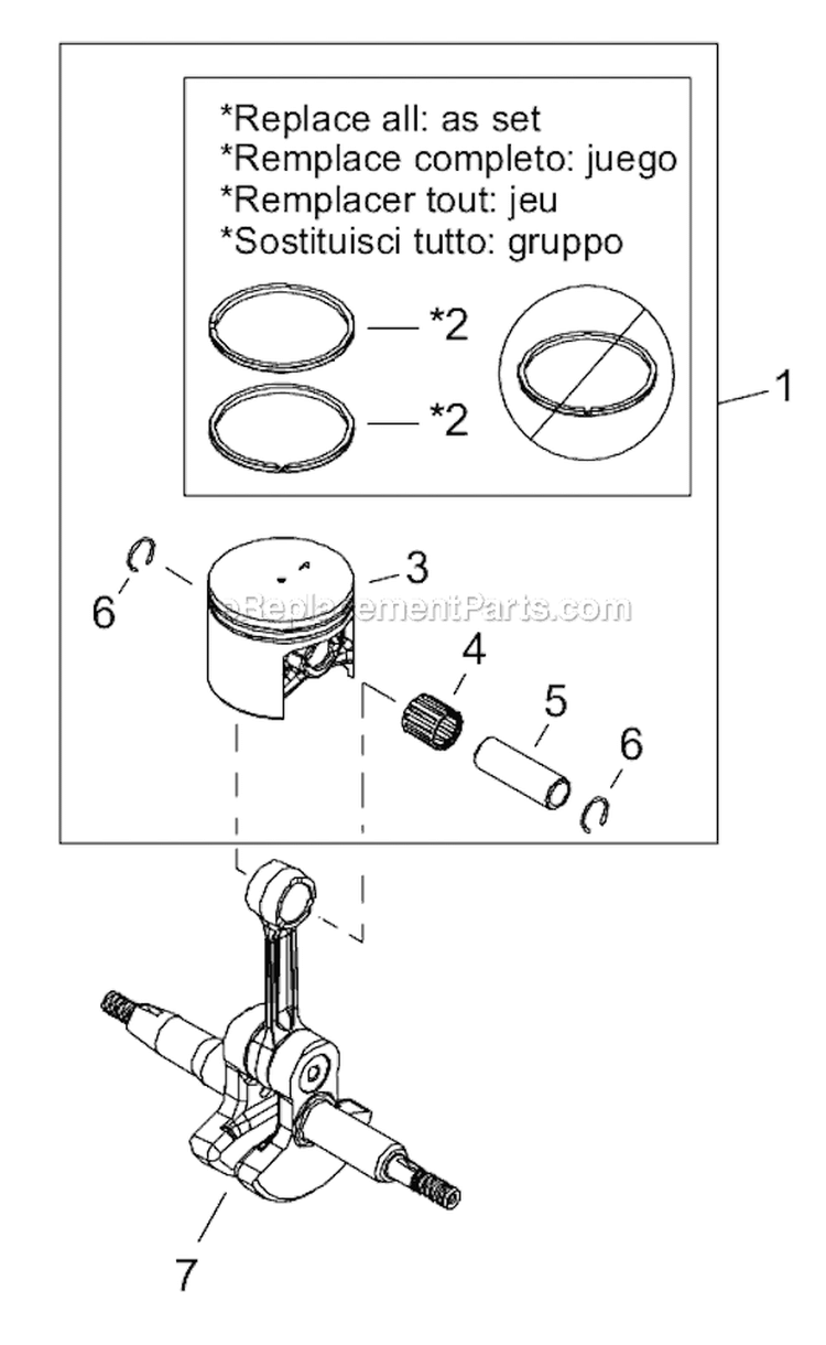 Page F Diagram and Parts List for EB8520RT  Shindaiwa Leaf Blower / Vacuum