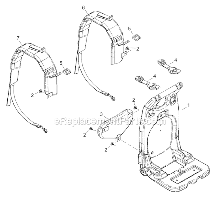 Page P Diagram and Parts List for EB8520  Shindaiwa Leaf Blower / Vacuum