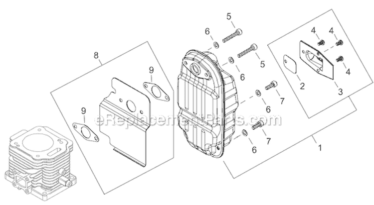 Page B Diagram and Parts List for EB8520  Shindaiwa Leaf Blower / Vacuum