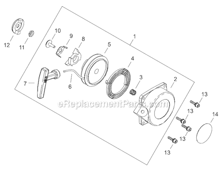 Page G Diagram and Parts List for EB8520  Shindaiwa Leaf Blower / Vacuum