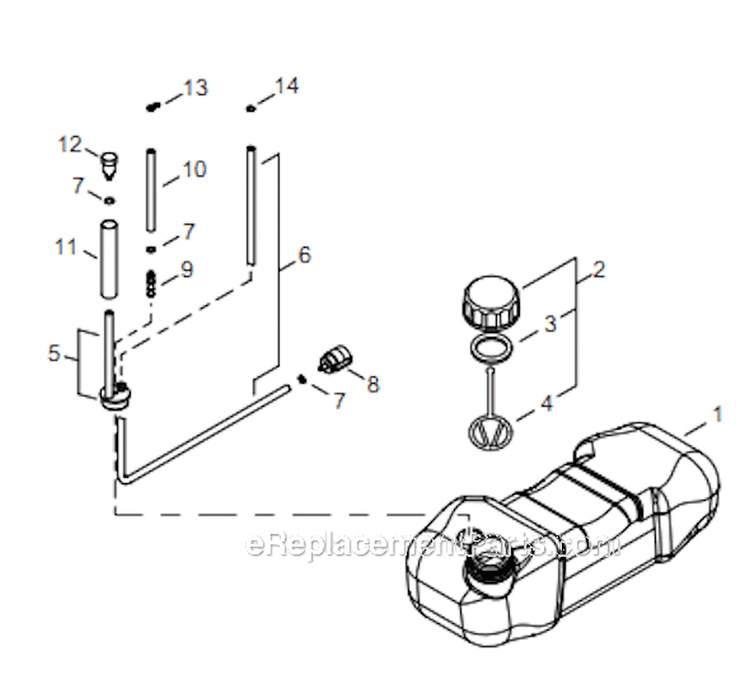 Page G Diagram and Parts List for EB854 T14112001001 - T14112999999 Shindaiwa Leaf Blower / Vacuum