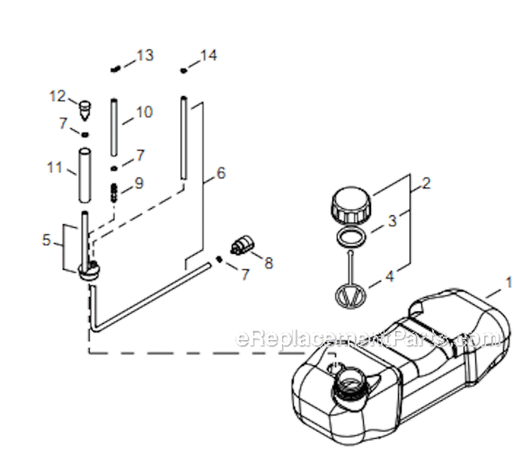 Page G Diagram and Parts List for EB854 T14211001001 - T14211999999 Shindaiwa Leaf Blower / Vacuum