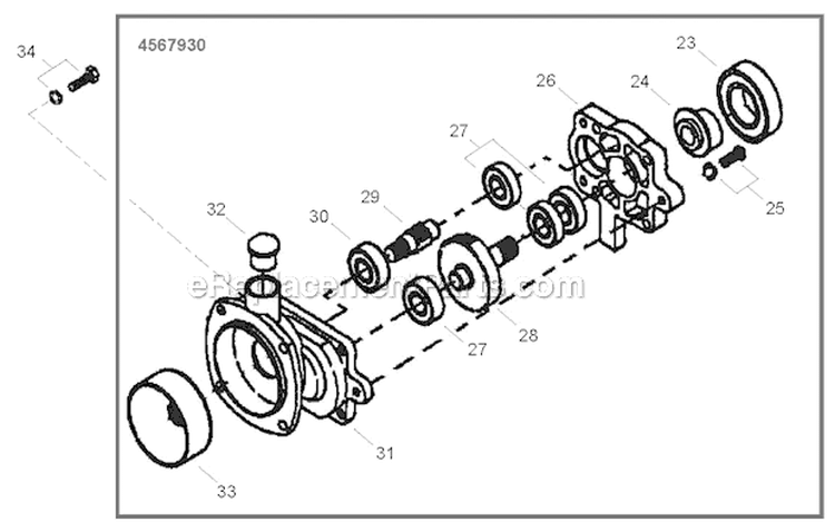 Starter Diagram and Parts List for ES726  Shindaiwa Sprayer
