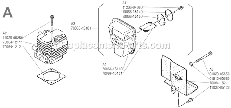 Page A Diagram and Parts List for F-18  Shindaiwa Trimmer