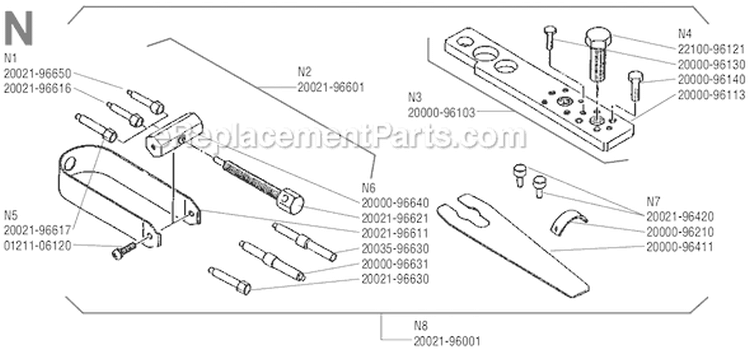 Page N Diagram and Parts List for F-18  Shindaiwa Trimmer