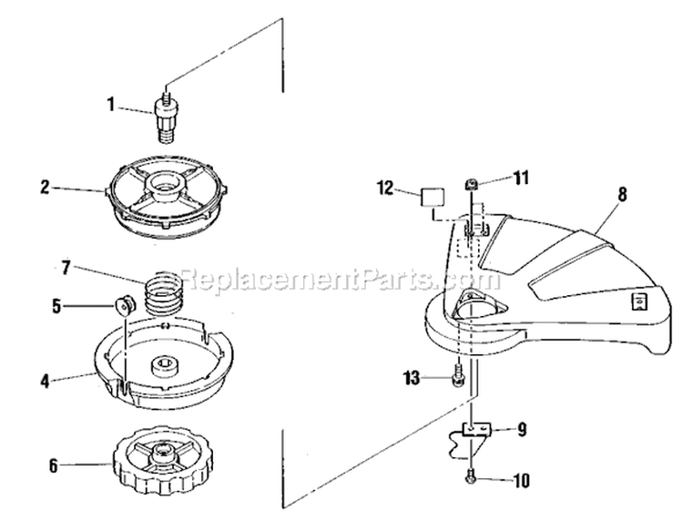 Page I Diagram and Parts List for F-21  Shindaiwa Trimmer