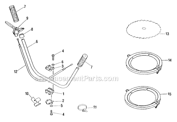 Option Brush Cutter Kit Diagram and Parts List for F21  Shindaiwa Trimmer