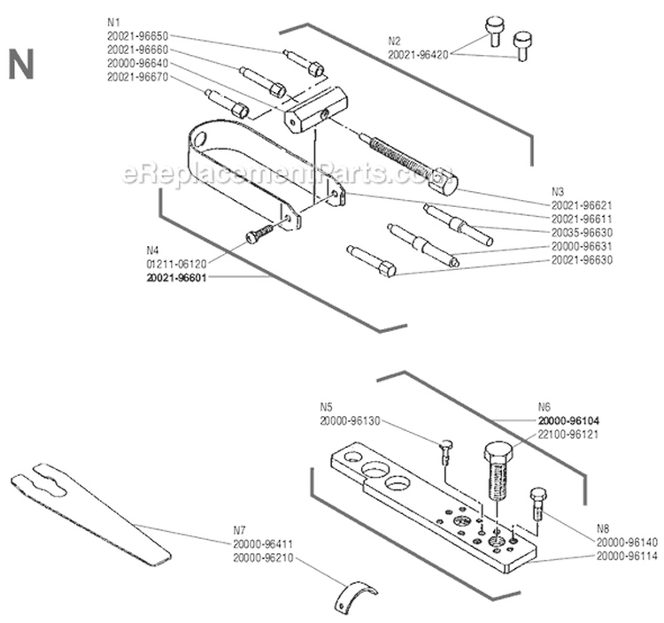 Page N Diagram and Parts List for F230  Shindaiwa Trimmer