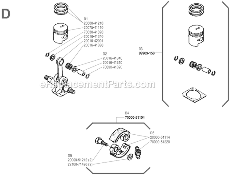 Page D Diagram and Parts List for F230  Shindaiwa Trimmer