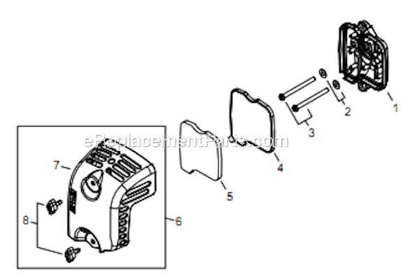 Page J Diagram and Parts List for PS344 T15411001001 - T15411999999 Shindaiwa Power Broom