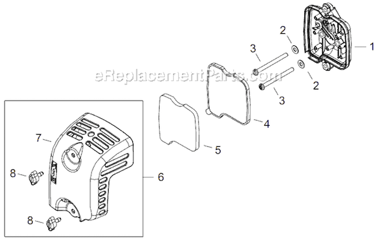 Page K Diagram and Parts List for GP3410  Shindaiwa Water Pump