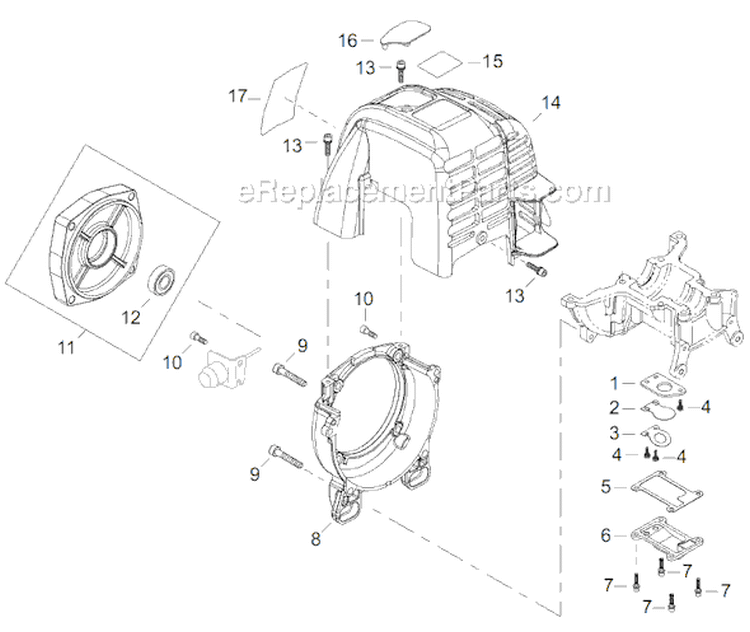 Page C Diagram and Parts List for GP3410  Shindaiwa Water Pump