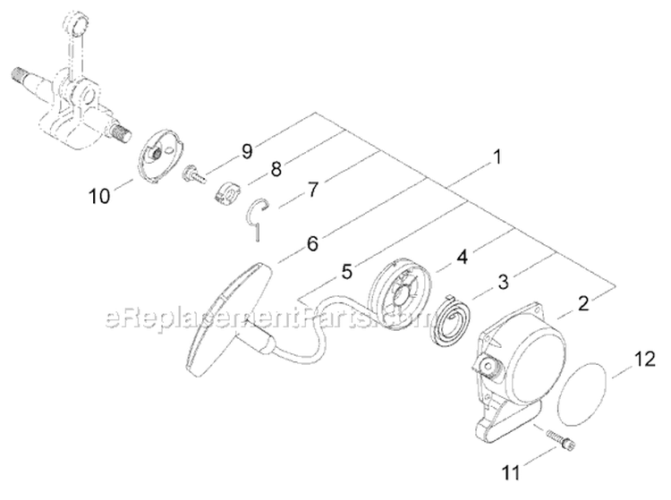 Page G Diagram and Parts List for GP3410  Shindaiwa Water Pump