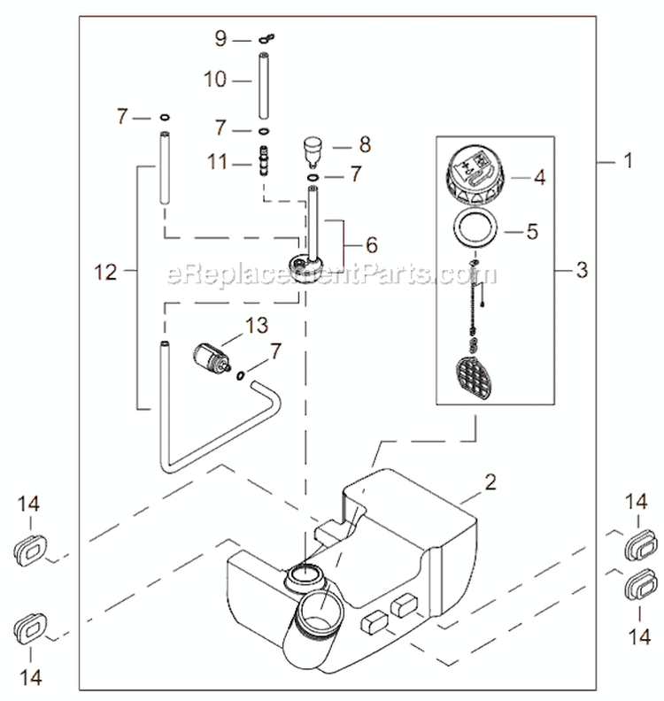 Page I Diagram and Parts List for GP3410  Shindaiwa Water Pump