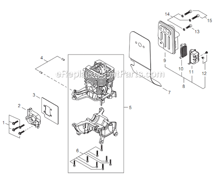 Page A Diagram and Parts List for GP344 T15912001001 - T15912999999 Shindaiwa Water Pump