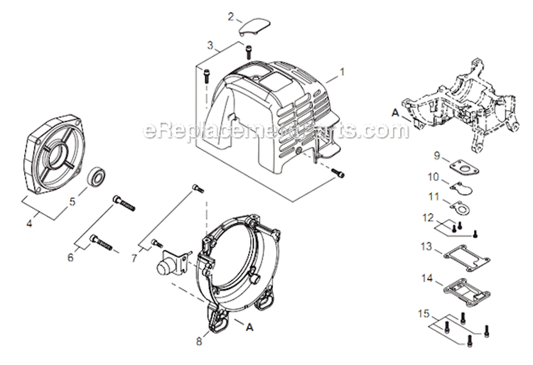 Page B Diagram and Parts List for GP344 T15912001001 - T15912999999 Shindaiwa Water Pump
