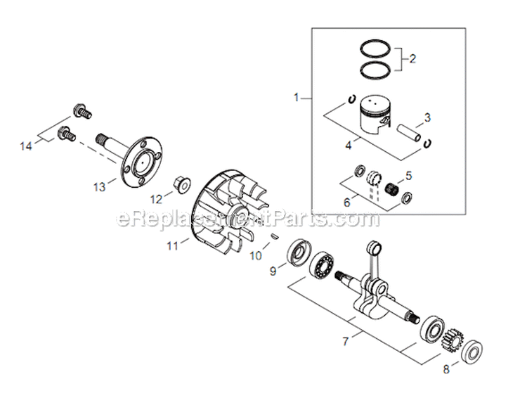 Page C Diagram and Parts List for GP344 T15912001001 - T15912999999 Shindaiwa Water Pump